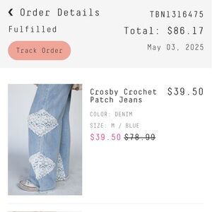 Crosby Crochet Patch Jeans